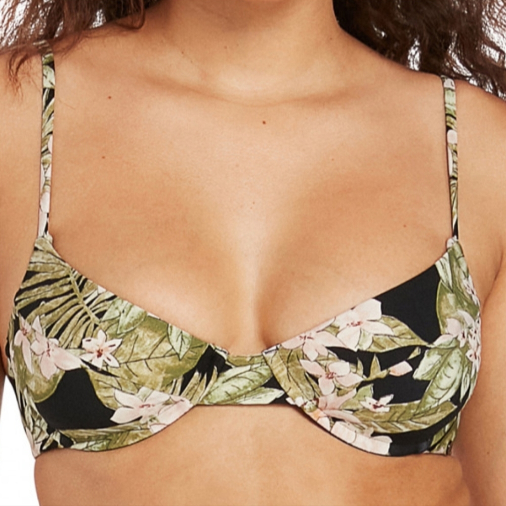VOLCOM Surf Midnight Tropic Uwire - Bikini Swimsuit Top
